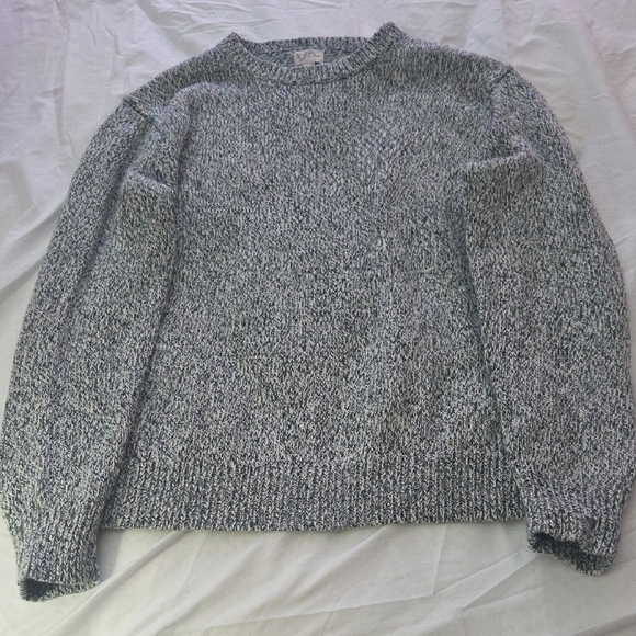 J. Crew Green and White Crewneck Sweater - Picture 2 of 10